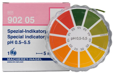 کاغذ پی اچ نواری 5.5-0.5 MN (آلمانی) کد: 05 902 (5 متری)